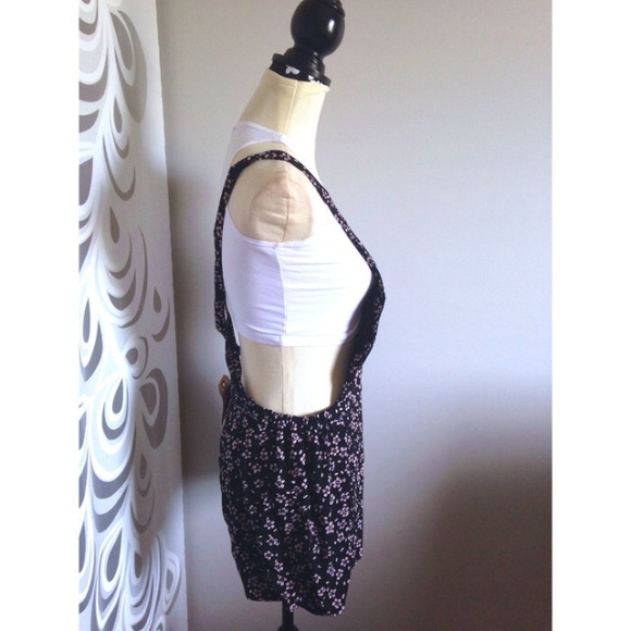 Bohemian Floral daisies overalls jumper - Picture 4 of 4