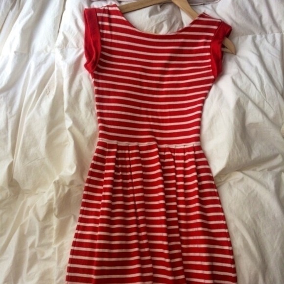 French Connection Red Stripe Dress