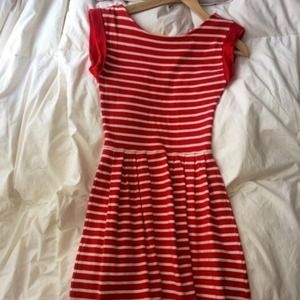 French Connection Red Stripe Dress