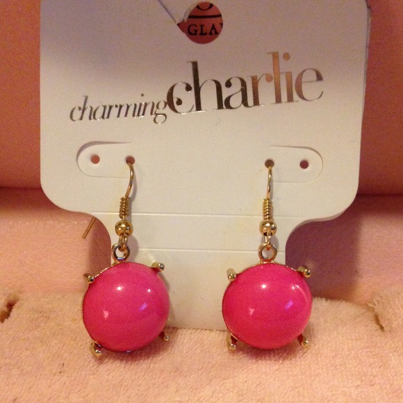 Hot Pink Bubble earrings