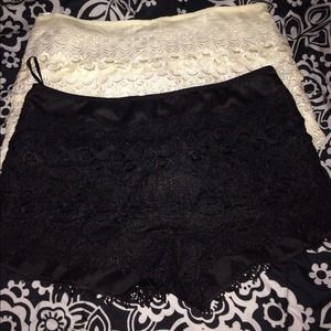 Lace shorts/skirts