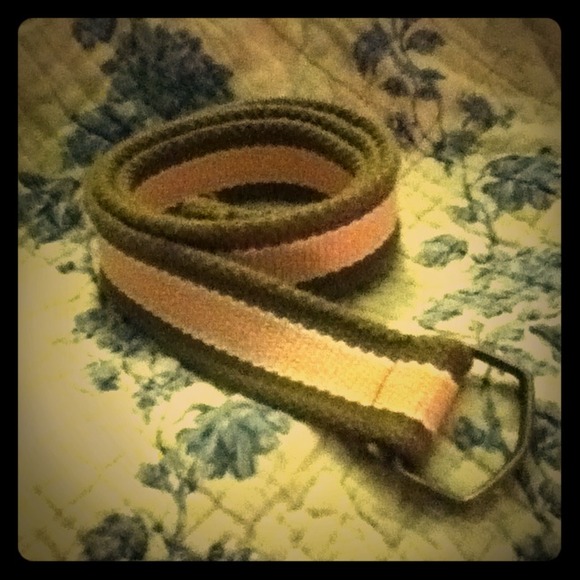 Brown and Pink Stripe Belt