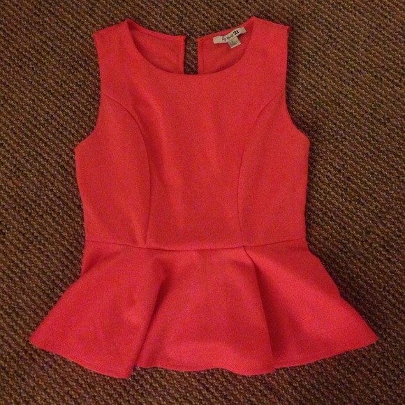 Pink Peplum Top