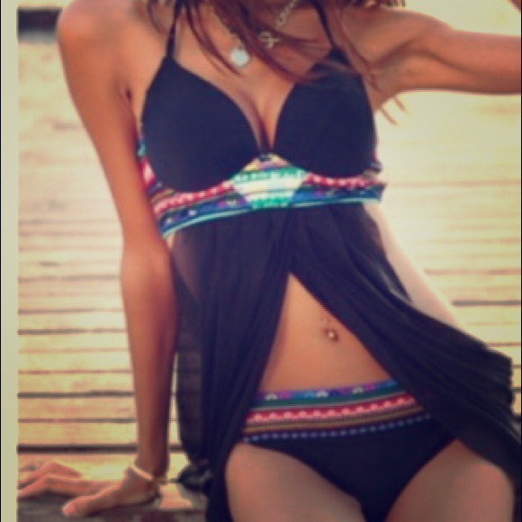 Swimsuit tribal black