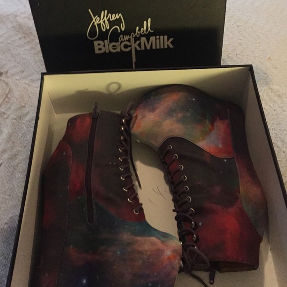 Jeffrey Campbell & Blackmilk Galaxy Platform Boot