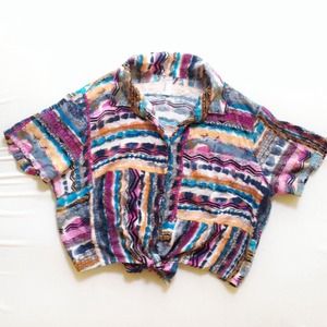 American Apparel tie crop