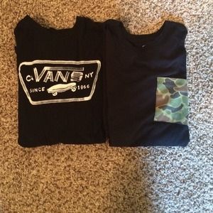 Two black vans Tshirts