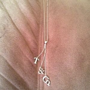 Sterling Silver Tiffany & Co. initial necklace