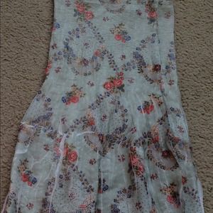 Beautiful floral strapless dress