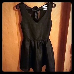 Black bow back dress