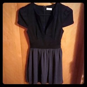 TOBI navy zip back dress