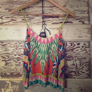 Adorable Multi-colored Ethnic Inspired Crop Top