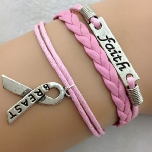 Jewelry - Breast Cancer Bracelet✨12 available✨