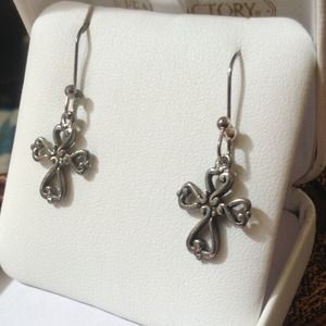 Brighton cross earrings