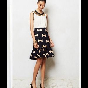 Anthropologie bow tie skirt