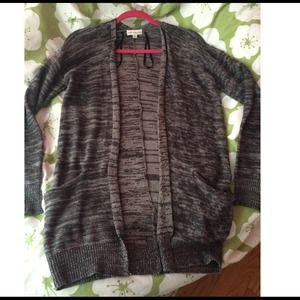 Gray Cardigan Sweater