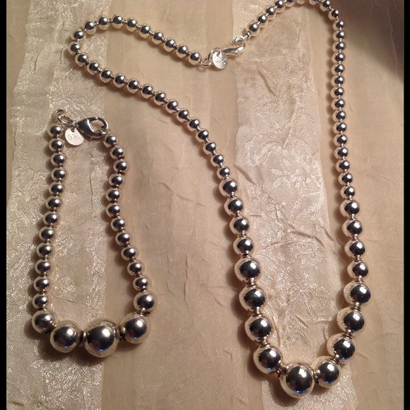 JewelryByShari Jewelry - Sterling Silver Bracelet & Necklace Set GIFTED
