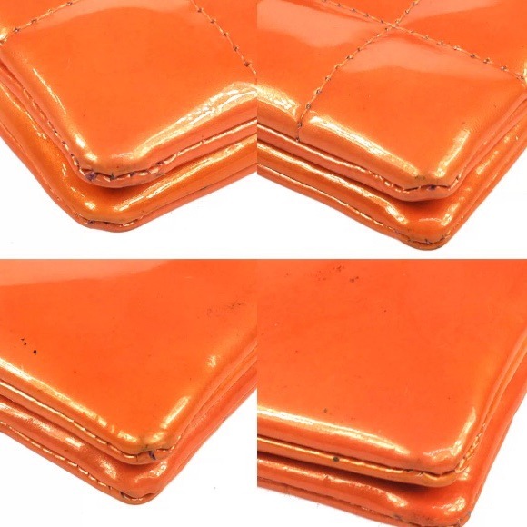 Digital Flap Orange Chanel chain patent leather - Picture 2 of 4