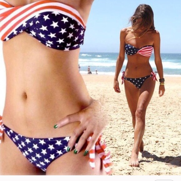 ❤️sale❤️ American flag bikini