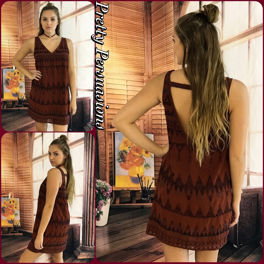 NWT Free People Beaded Boho Mini Shift Dress - Picture 9 of 14