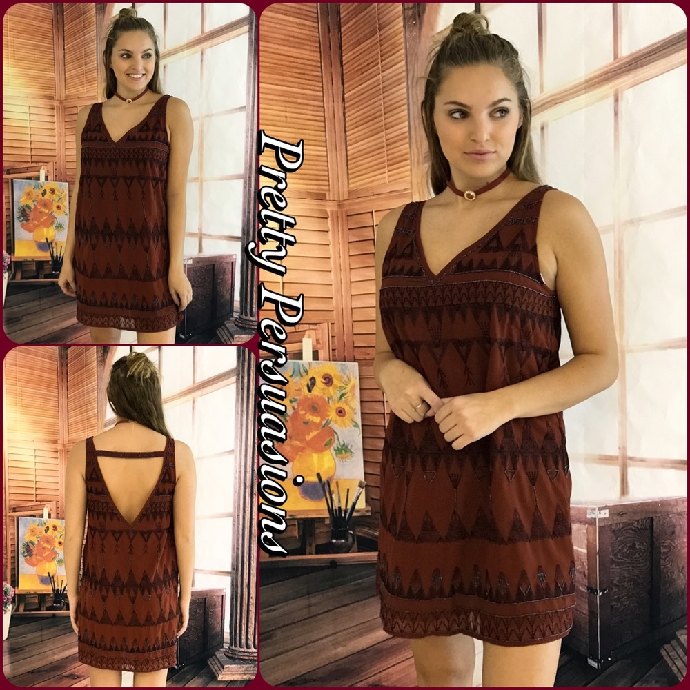 NWT Free People Beaded Boho Mini Shift Dress - Picture 10 of 14
