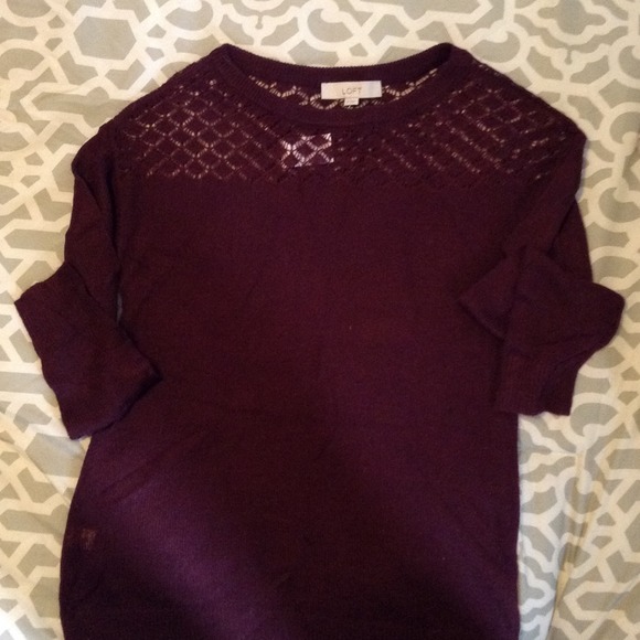 LOFT plum sweater