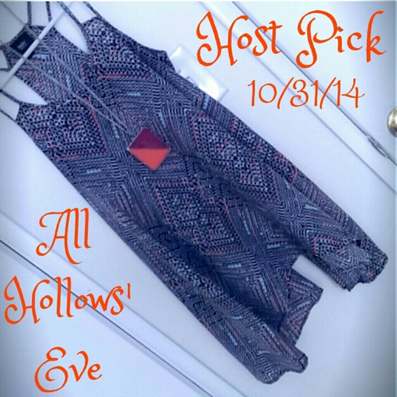 Racer-back Patterned Tunic Tank