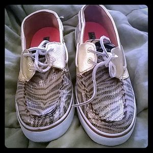 🔴SOLD🔴Sequin Animal Print Sperry's