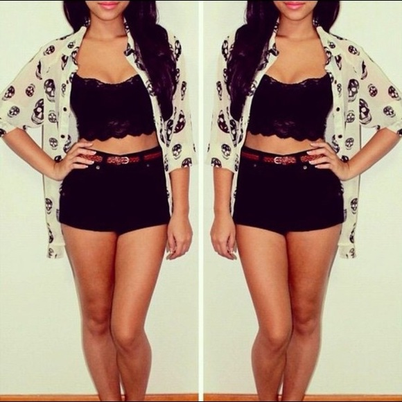 Forever 21 crop corset