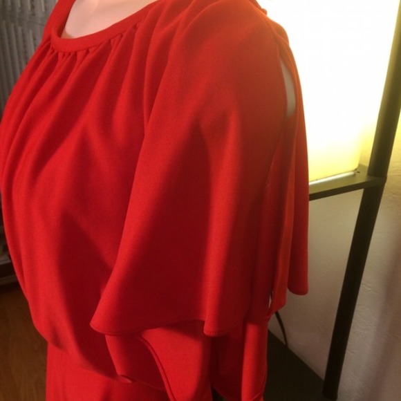 🎀Vintage flowy red dress🎀 - Picture 3 of 4