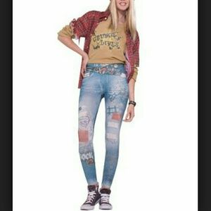 GRUNGE Jean Leggings + FREE GIFT