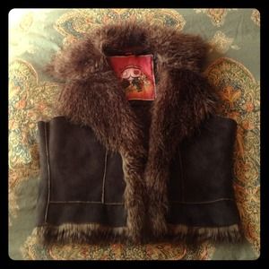 Faux fur vest
