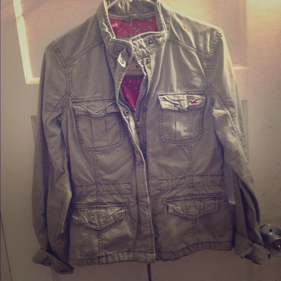 Hollister cargo denim jacket