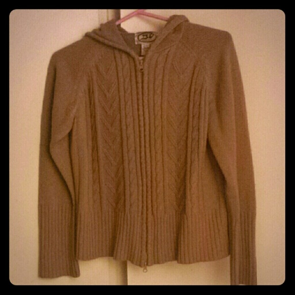 Zip up knit sweater