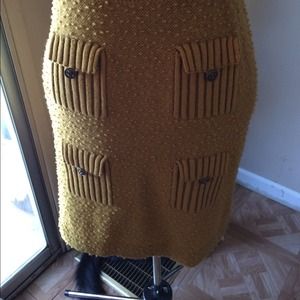 Knit pencil skirt