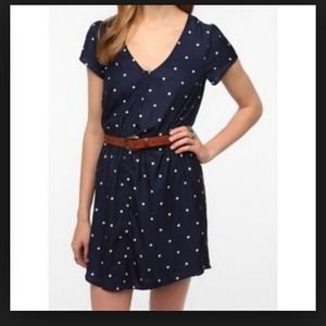 Urban outfitters Kim chi blue polka dot dress