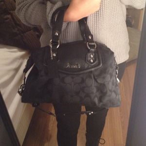 Black coach purse