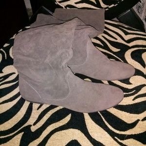 Gray boots