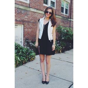 Cream Moto Vest