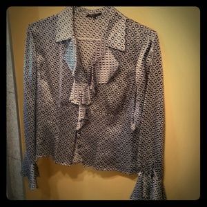 100% Silk Blouse - AK Anne Klein