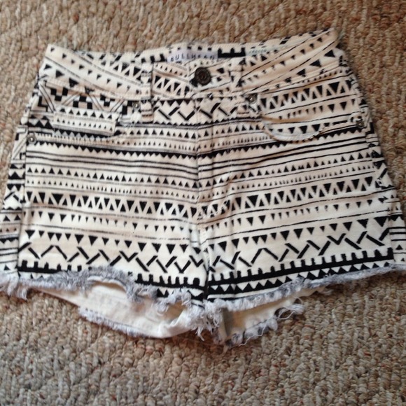 PacSun Denim - High waisted print shorts