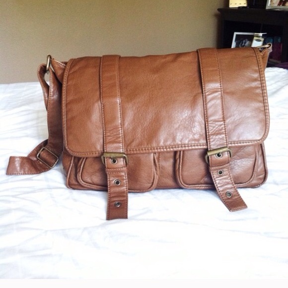 Brown messenger bag