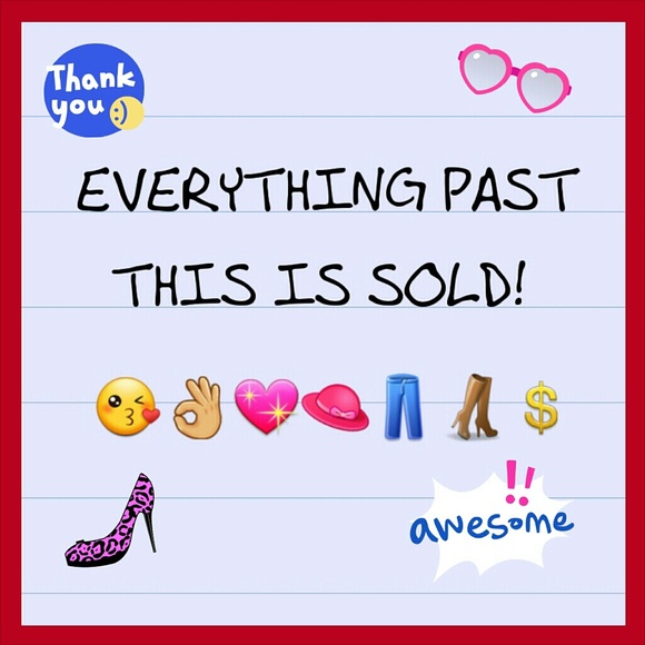 everything past this listing is sold. thank you for your business💋