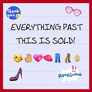 everything past this listing is sold. thank you for your business💋