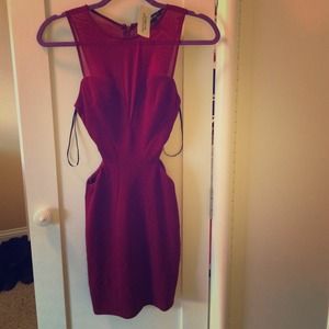 red body fit dress