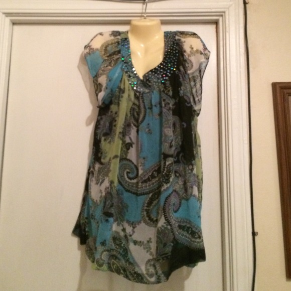 Pretty sheer 3x plus size shirt