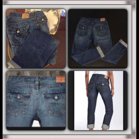 True Religion "Jordan" boyfriend style jeans🎉sale