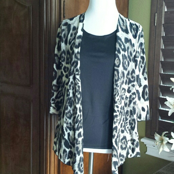 NWT! Leopard Print Top & Jacket