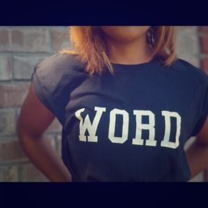 WORD crop top