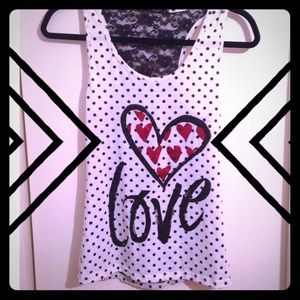 Love Polka Dot Tank